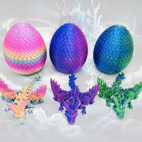 Printed dragon figurine - 3d,
