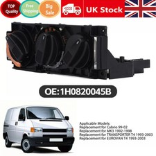AC Heater Control Switch for VW Transporter T4 1993-2003 1H0820045B 1H0 820 045D