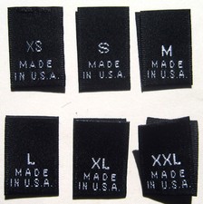 1000 pcs BLACK WOVEN CLOTHING