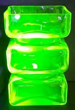 Vintage uranium glass yellow