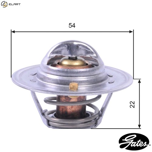 Thermostat coolant th12888g1 - thermostat,