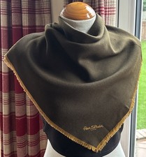 Vintage Per Spook Paris Scarf Square Wool Silk Blend Unworn 69cm France