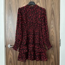Topshop Petite Red Black Star