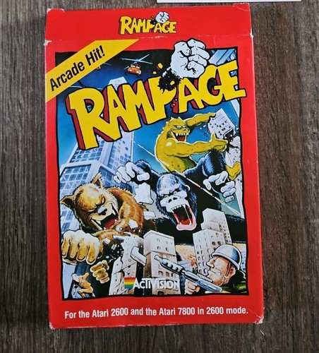 Rampage boxed atari 7800 - atari,
