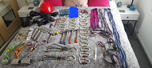 Mixed climbing hardware lot - climbing,