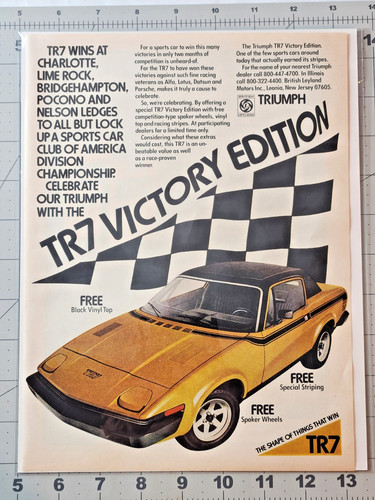 Triumph tr7 victory edition - triumph,