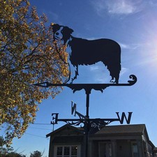Vintage Style Black Weathervane Weather Vane Collies Collies