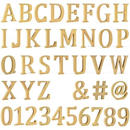 Large mdf letters numbers - mdf,