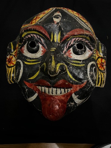 Vintage papier mâché tribal - papier,