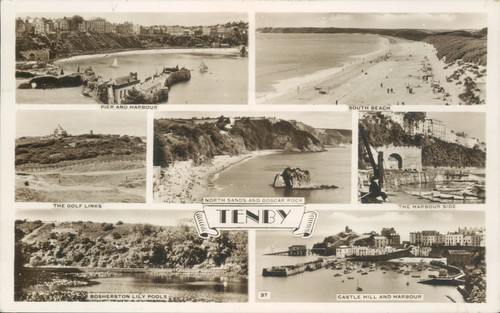 Tenby views real photo - views,