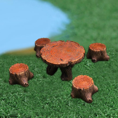 5pcs fairy tree stump - 5pcs, stool