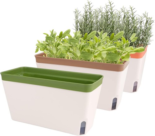 Self watering plant pots - watering, set