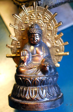 Vtg Brass Miniature BUDDHA