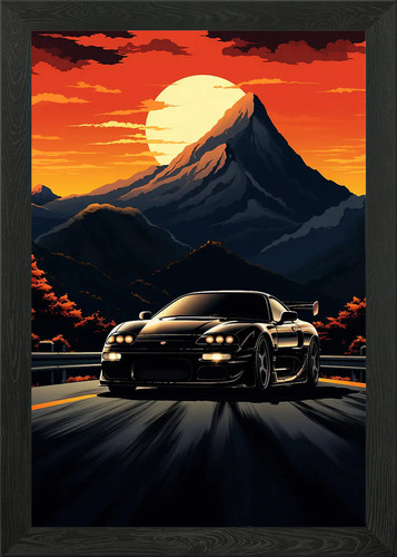 Car ascari kz1r framed wall - car,