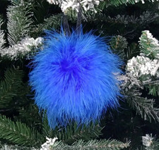 Luxury Royal Blue Feather