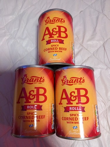 Tins spicy corned beef with - tins,