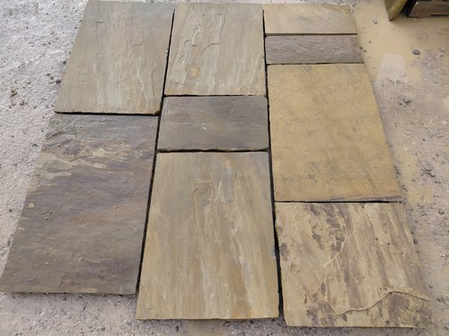 Buff riven yorkshire stone - buff,