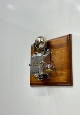 Nautical Industrial Decor Piece Mid Century Soviet Iron Aluminum Wall Alarm Bell