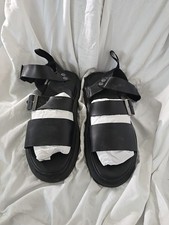 Dr. Martens Gryphon Brando Leather Strap Sandals UK 9 In black
