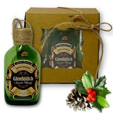 Glenfiddich Scotch Whisky Artisan Vintage Miniature Glass Bottle Ornament