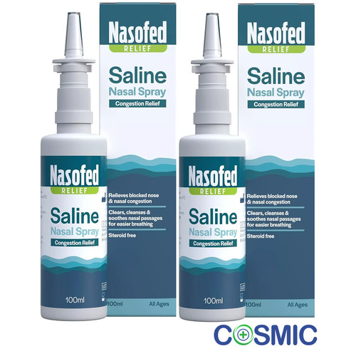 Nasofed saline nasal spray - x,