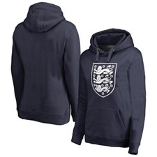 England Football Hoodie Mens Medium Logo Hooded Top National Team Crest M