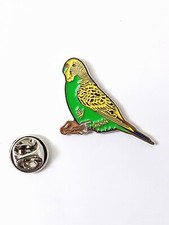 BUDGIE Bird Lapel Pin Badges