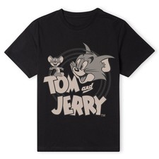 Official Tom & Jerry Circle T-Shirt - Black