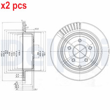 X2 PCS BG4041 BRAKE DISC