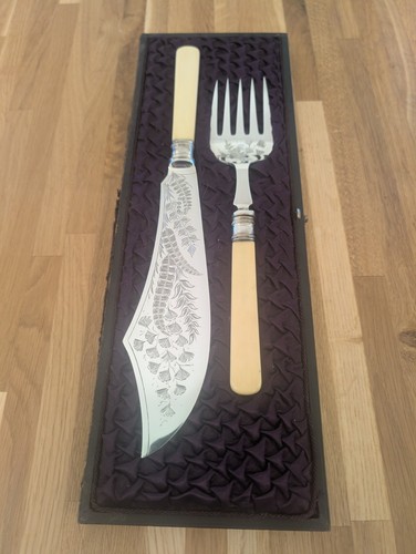Antique fish servers
