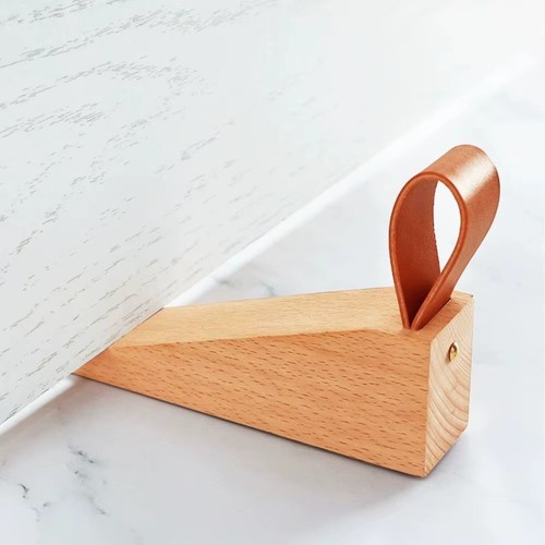 Wooden door wedge stopper non - wedge,