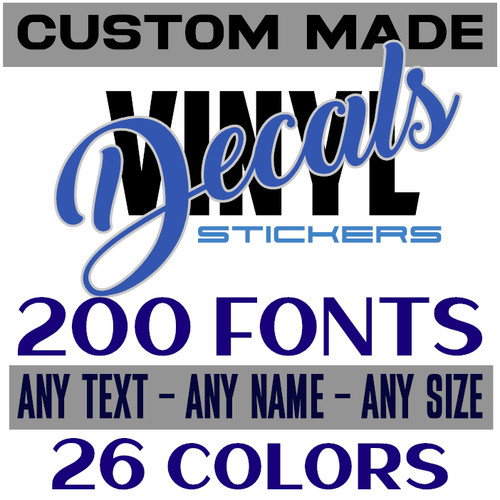 Custom text vinyl lettering - custom,