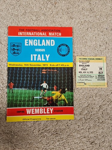 England italy 1973 wembley - vs,