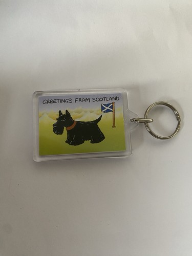 Scottish terrier keyring - scottish,