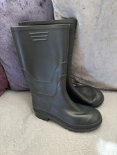 Boys Khaki Green Wellies Size