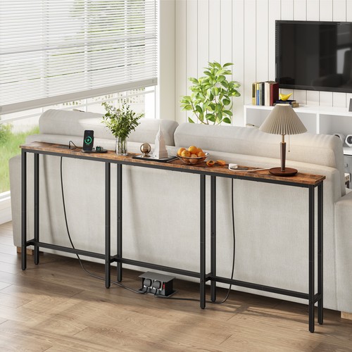 Console table with charging - with,