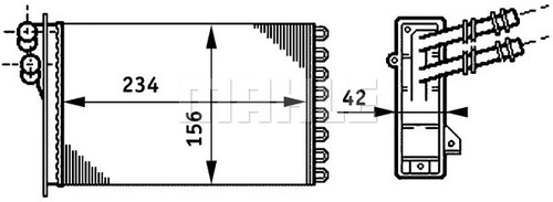 Heat exchanger interior - heat,