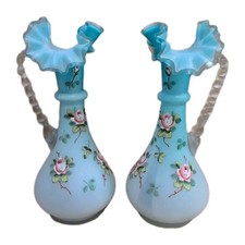 Antique pair Victorian Glass