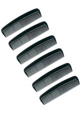 6 x MENS BLACK HAIR COMBS