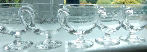 Victorian custard cups - victorian,
