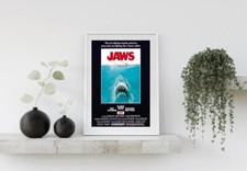 A4 JAWS ORIGINAL 1975 FROM IMAGE MUSIC FILM ART RETRO POSTER  CULTURE PRINT