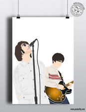 OASIS Knebworth 1996 Live Minimalist Poster Posteritty Gallagher Noel Liam Art