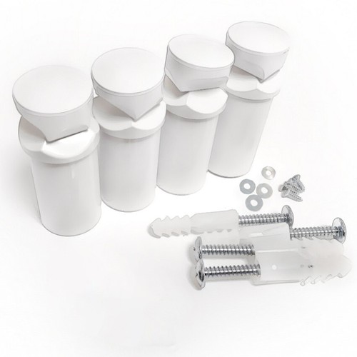 White brackets for heated - white,