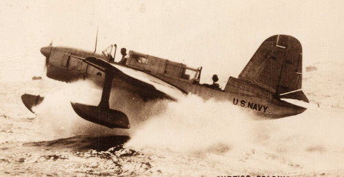 Postcard curtiss seagull - postcard,