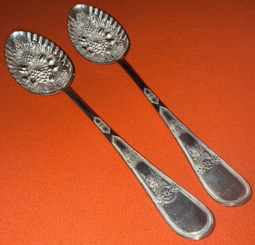 Pair silver plate serving - pair,