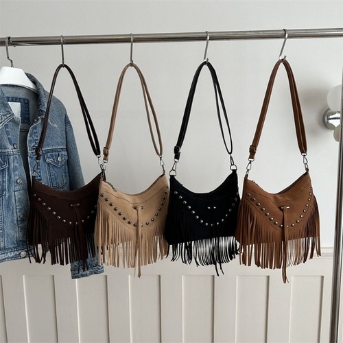 Korean suede crossbody - korean, bag