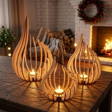 3pcs for Lotus Shape Tea Light