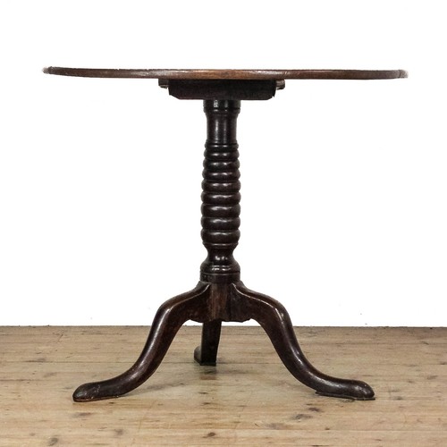 Antique georgian oak tilt top - antique,