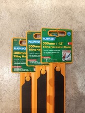 X3 - 12" 300mm Tungsten Carbide Hacksaw Blade Tiling Tool HSB120 Plasplugs