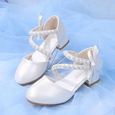 UK Girls Faux Leather Low